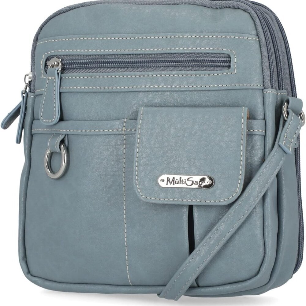 North South Mini Zip Around Crossbody Bag